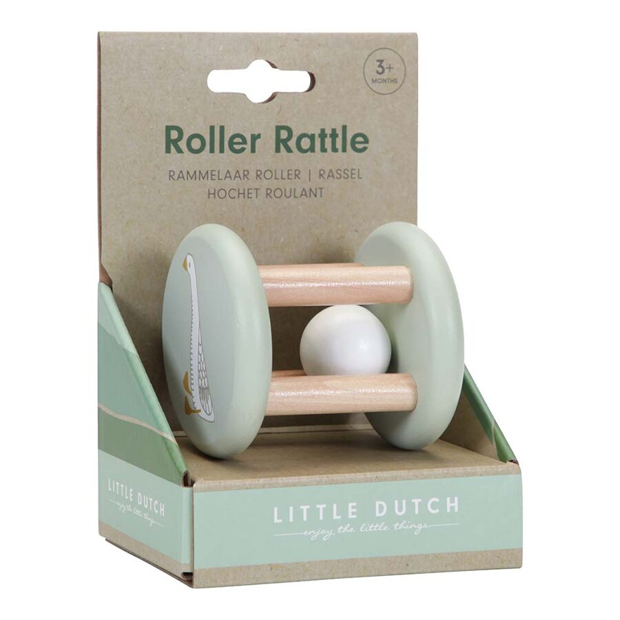 Little Dutch Roller rattle Olive