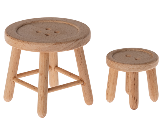 Table and stool set, Mouse - Maileg