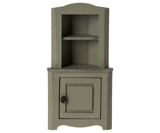 Corner cabinet, Mouse - Light green - Maileg
