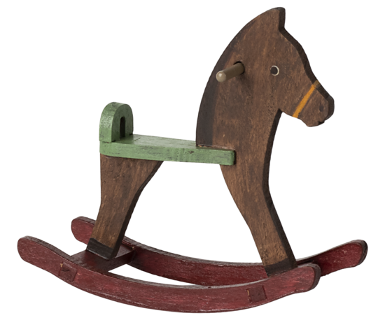 Rocking horse, Mouse - Dark brown - Maileg