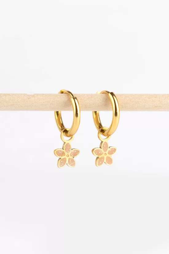 Mrs Ertha Charms 2pcs + Earrings Gold Flora