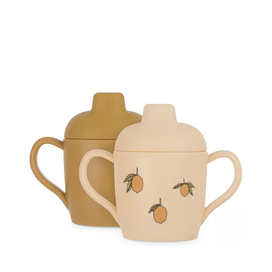 Konges Slojd 2 Krūzītes Ar Snīpīti - Lemon