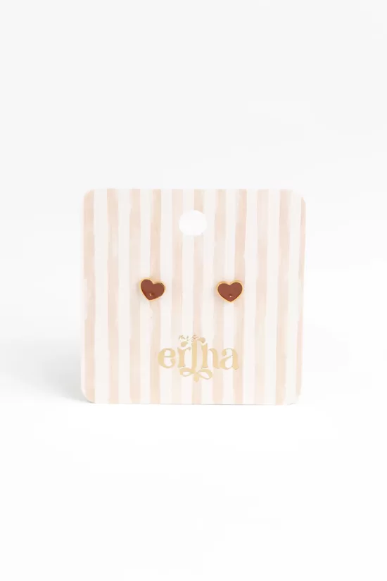 Mrs Ertha Apzeltīti Auskari Tiny Heart