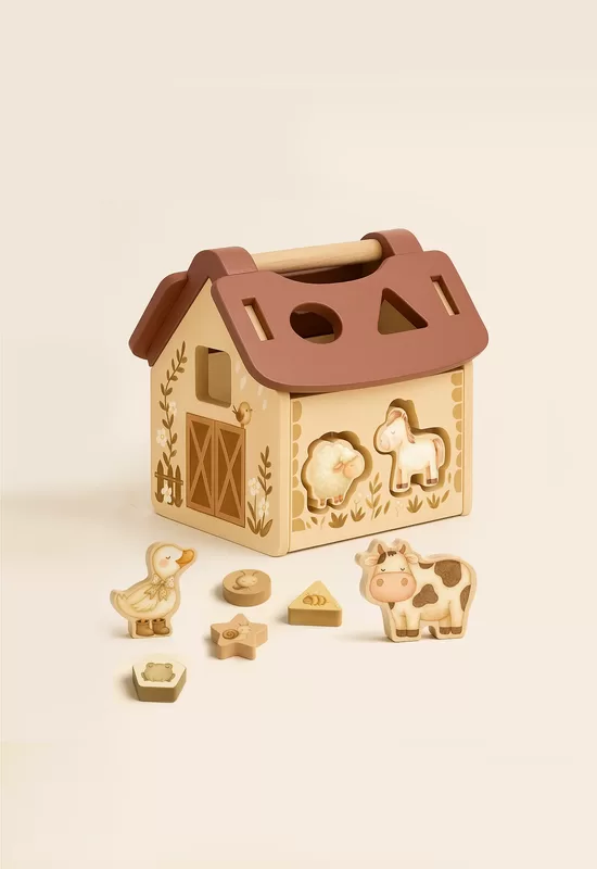 Tiny Barn - Animal Farm - Educational Wooden Puzzle