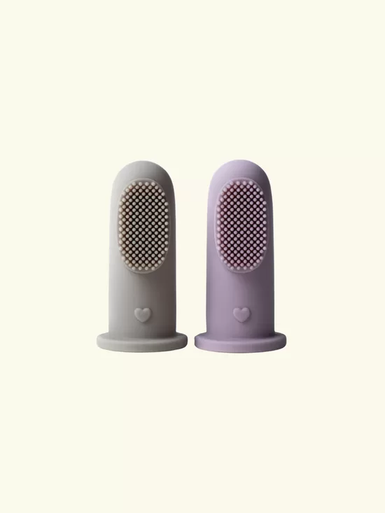 Bebe Bonchic Finger Toothbrush 2-pack Shell/Bloom