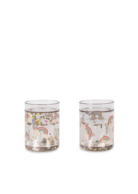 Konges Slojd glāzītes 2gb Glitter Rainbow
