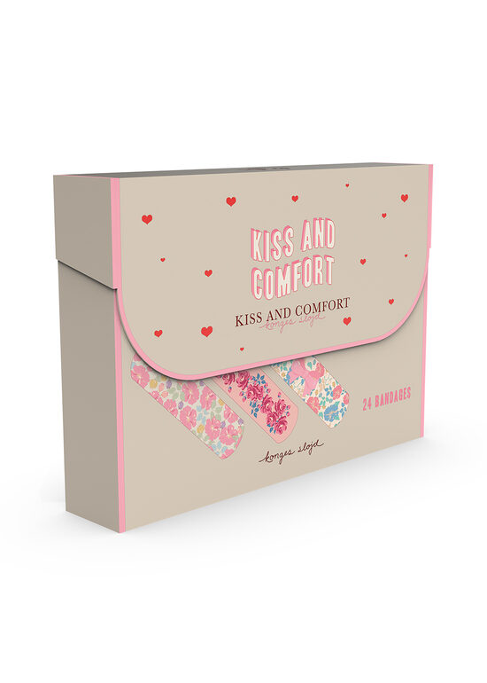 Konges Slojd Plāksteri KISS AND COMFORT BANDAGES Pink