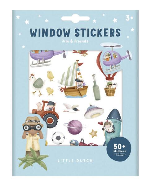 Little Dutch Window Stickers ´Jim & Friends´