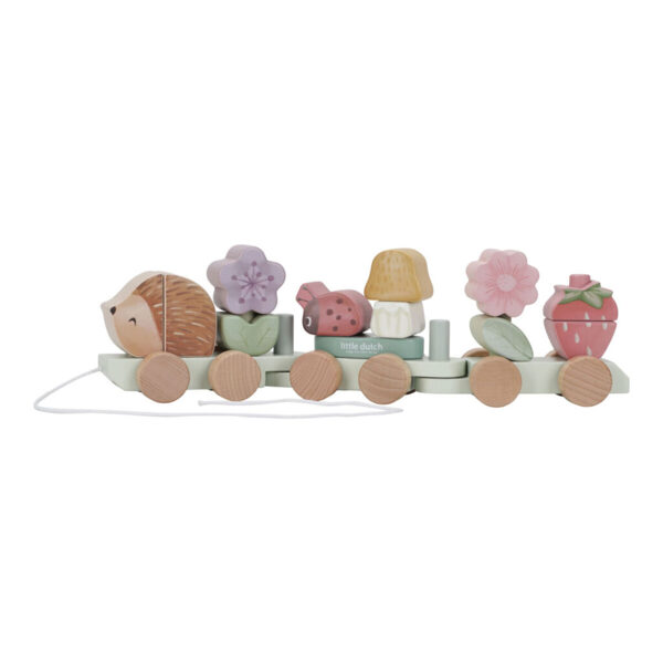 Little Dutch Stacking Train Hedgehog ´Fairy Garden´ FSC