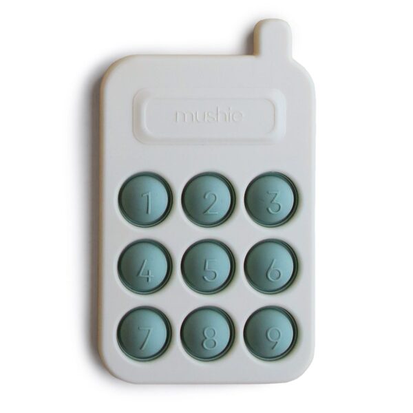 Mushie spiežamā manta Phone Cambridge Blue