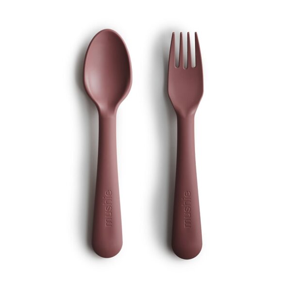 Mushie Fork & Spoon Woodchuck